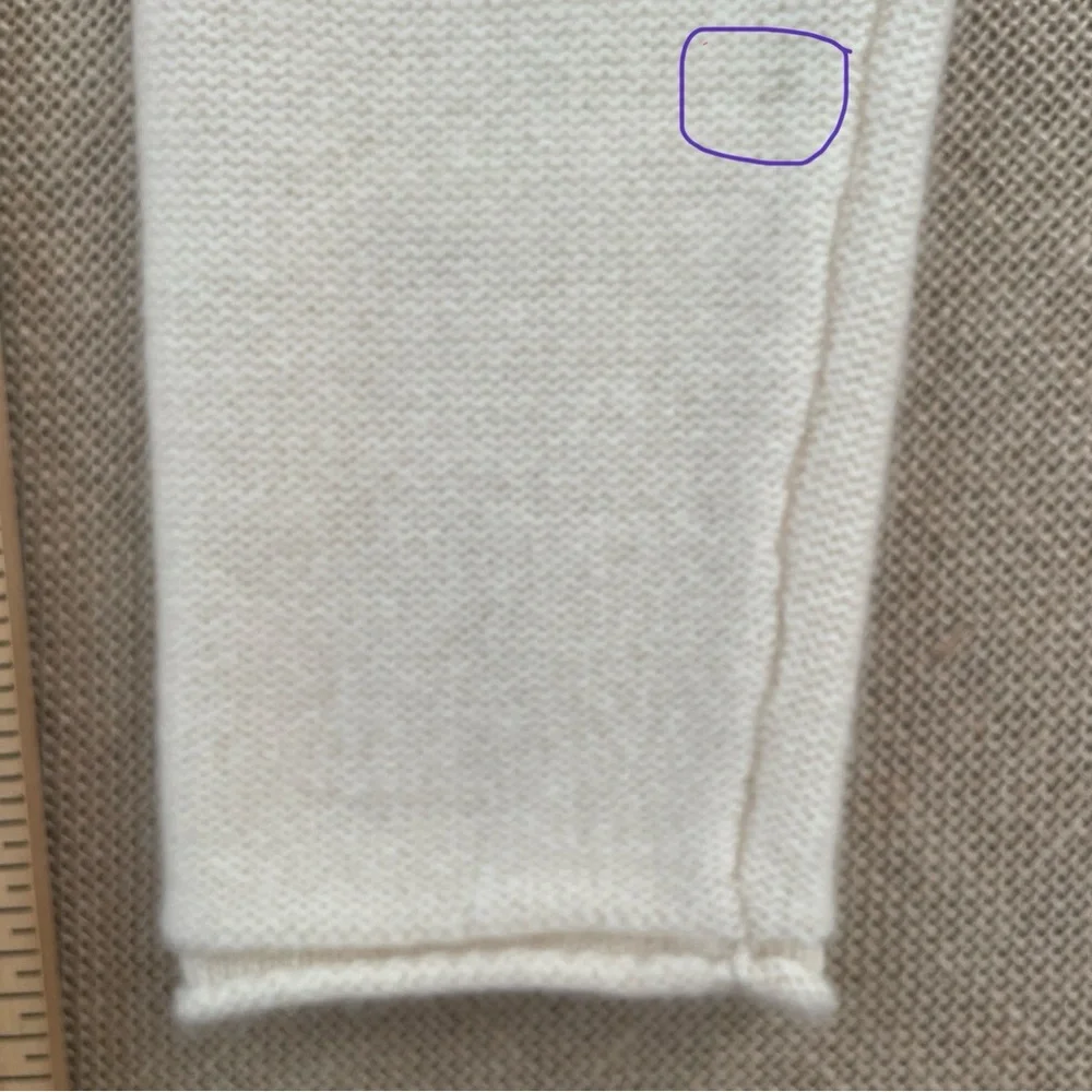 Neiman Marcus Cream Long Open Front Cardigan - Picture 8 of 8